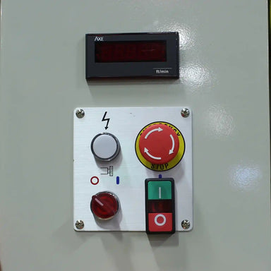 A up close image of the control panel on the Baileigh BSV-20VS
