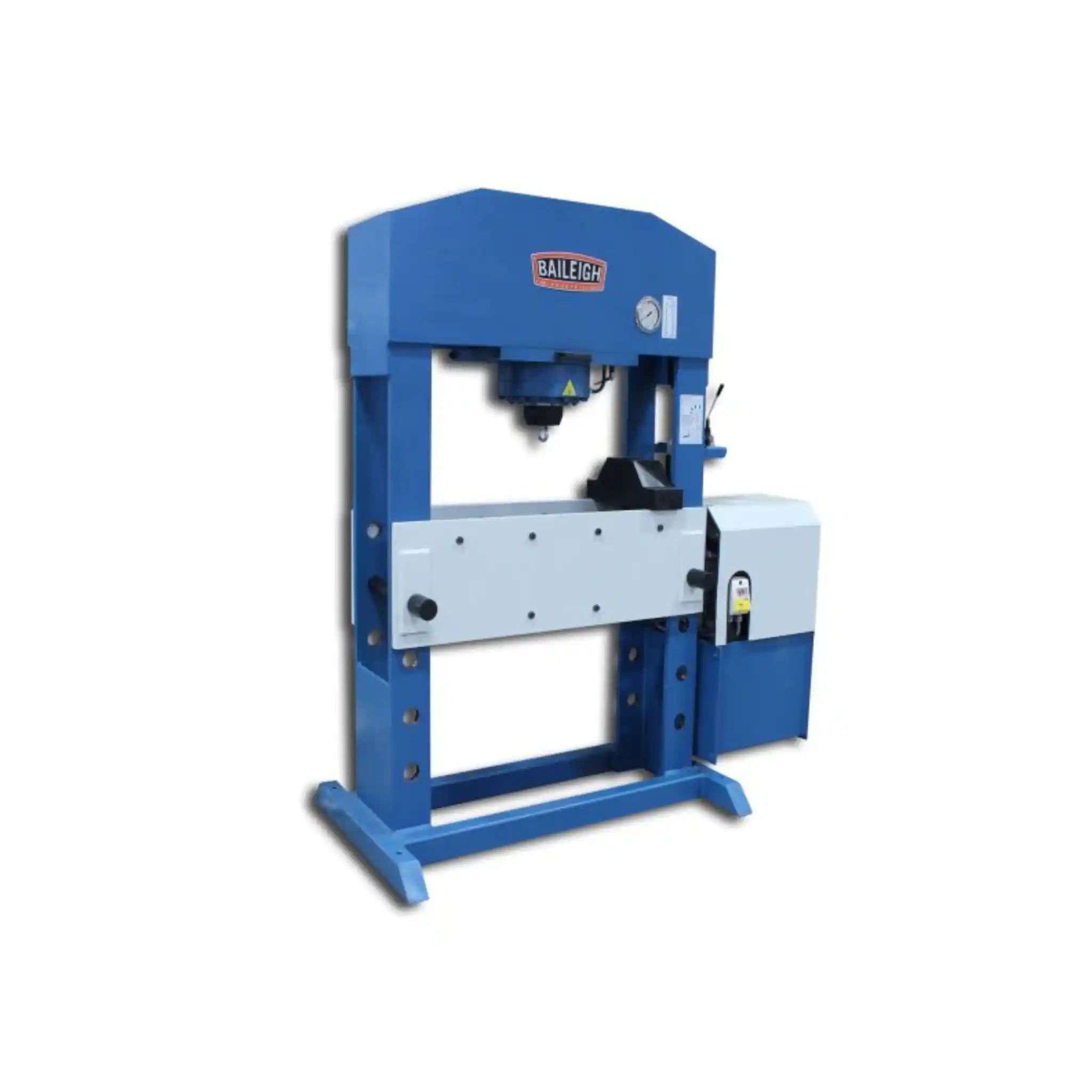 A image showing the full hydraulic press, the  Baileigh HSP-110M