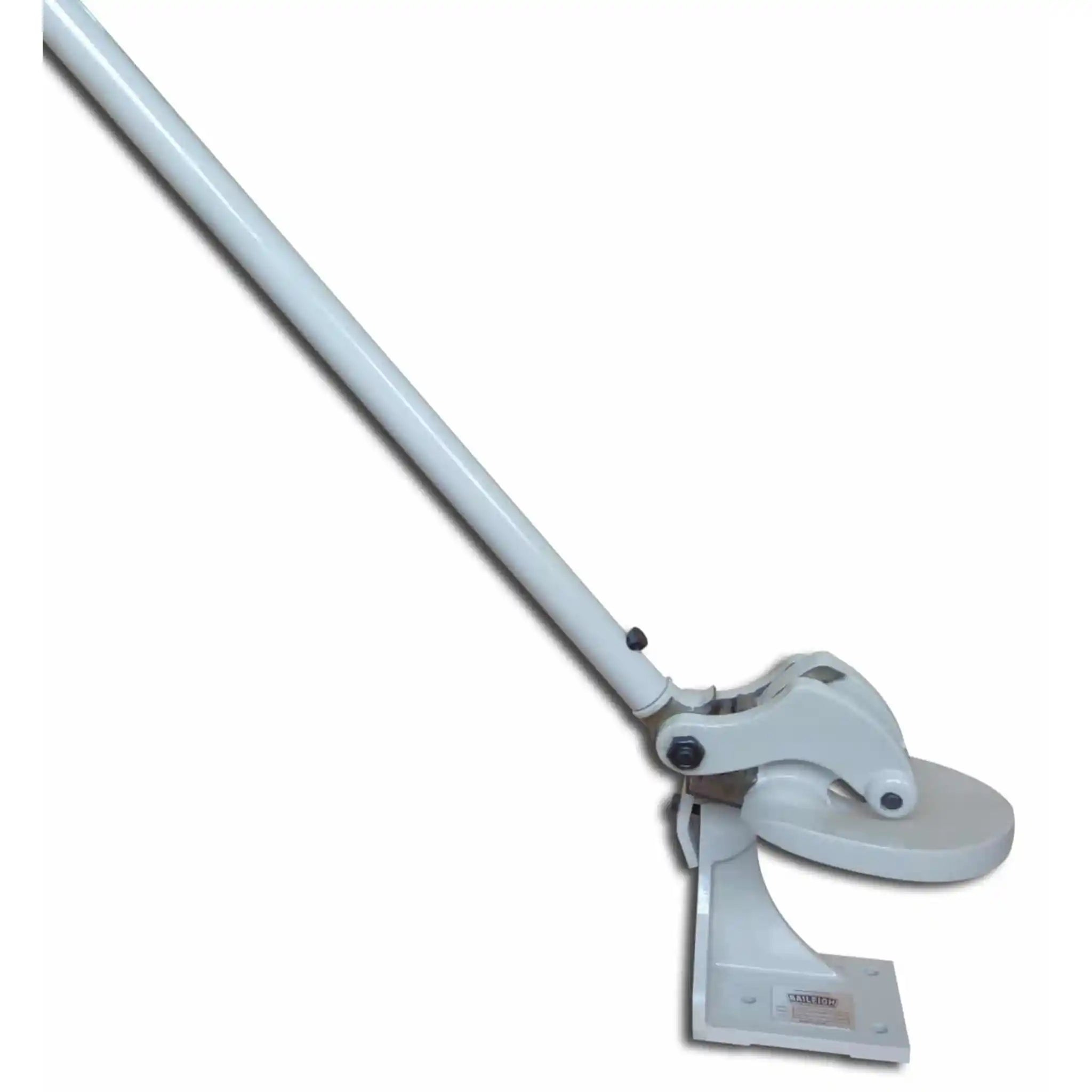 A image taken from the back of the Baileigh MPS-2  shear, showing the handle and back of the shear