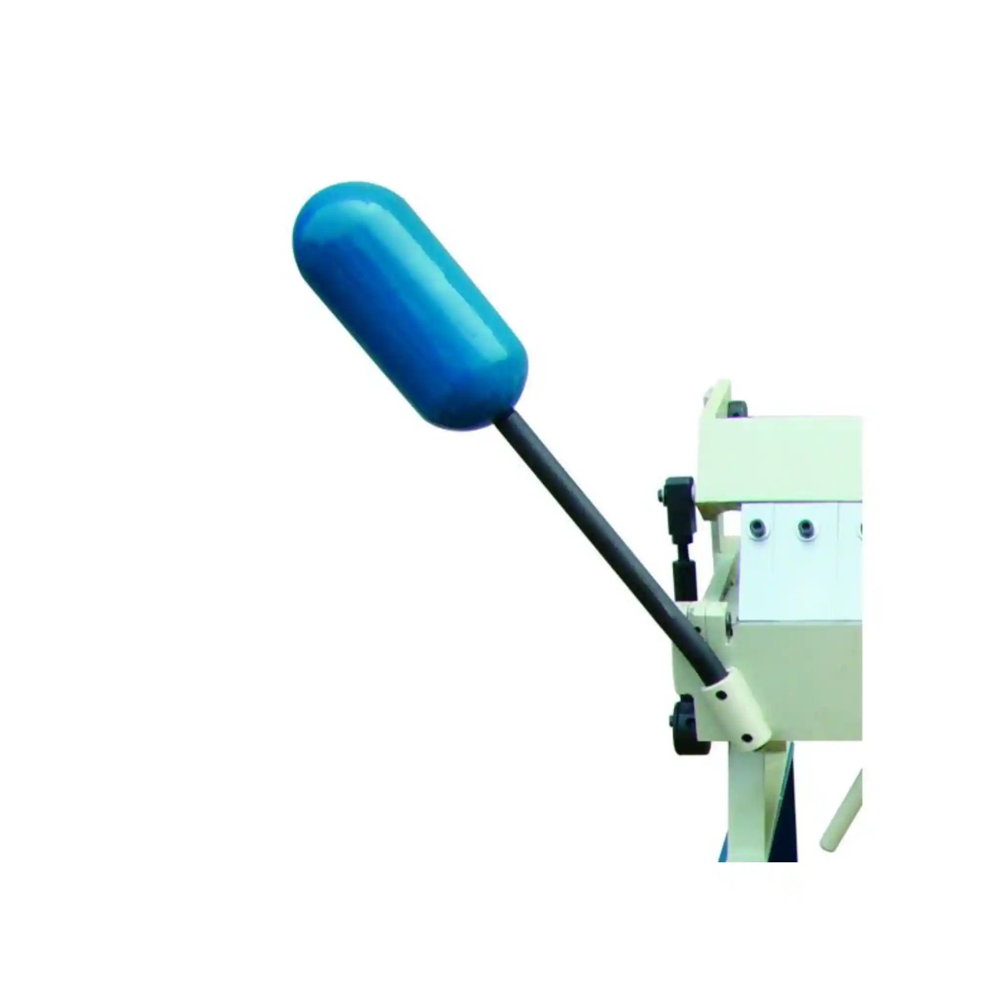 Up close image of the handle on the Baileigh BB-2416E 