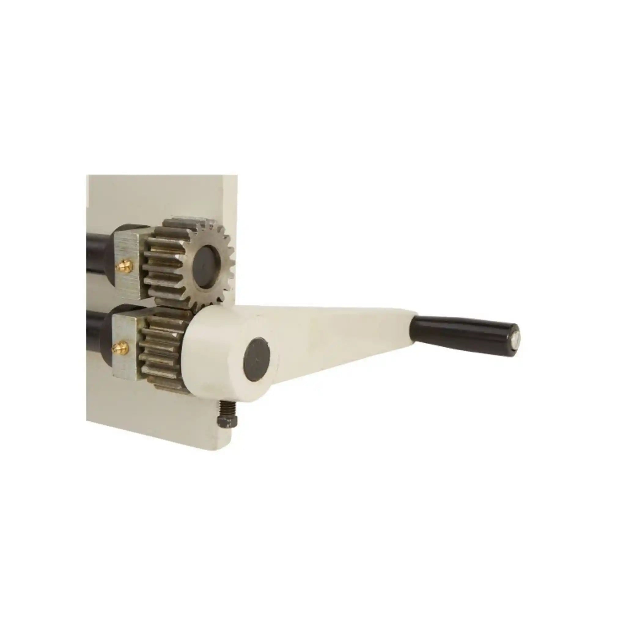 The hand crank mechanism on the BR-18M-18 bead roller manufactured by Baileigh