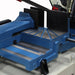 Up close image of the blade, cutting deck and vise on the BS-350SA band saw