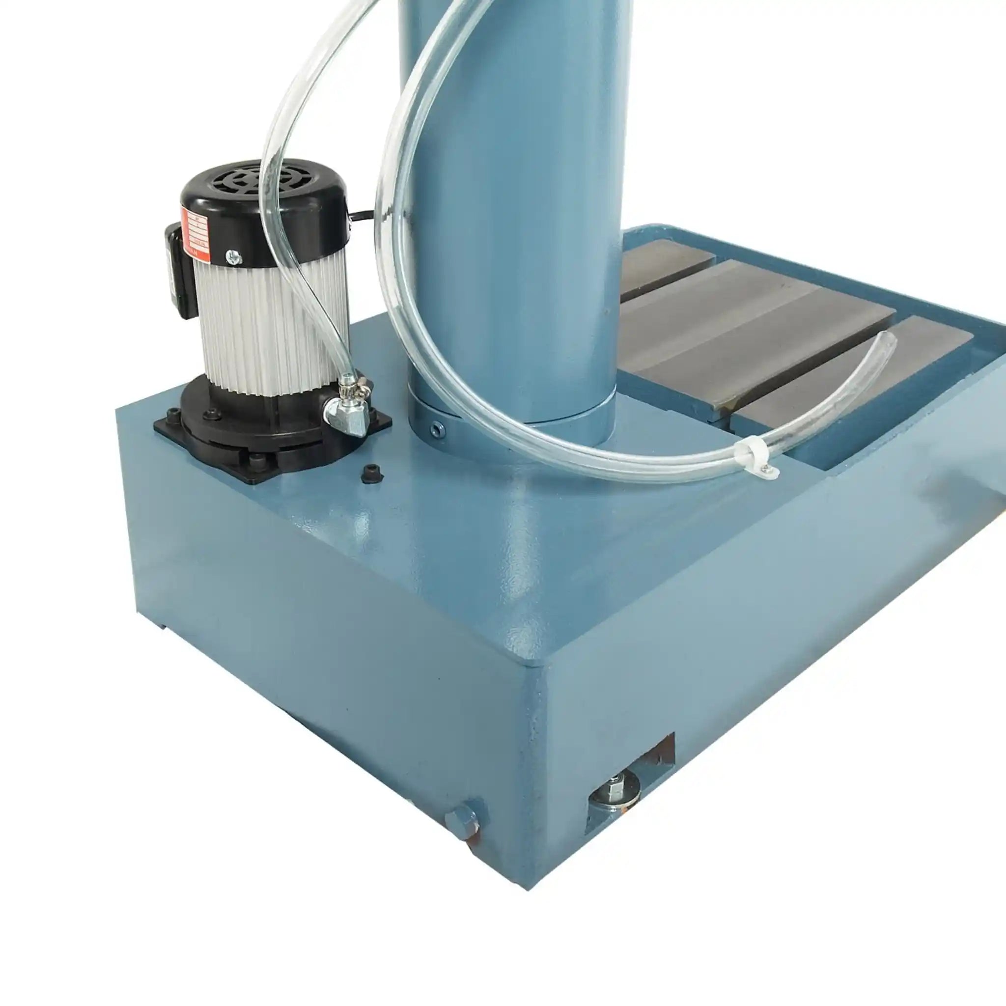 A image showing the cooling system, motor and base on the DP-1000VS drill press