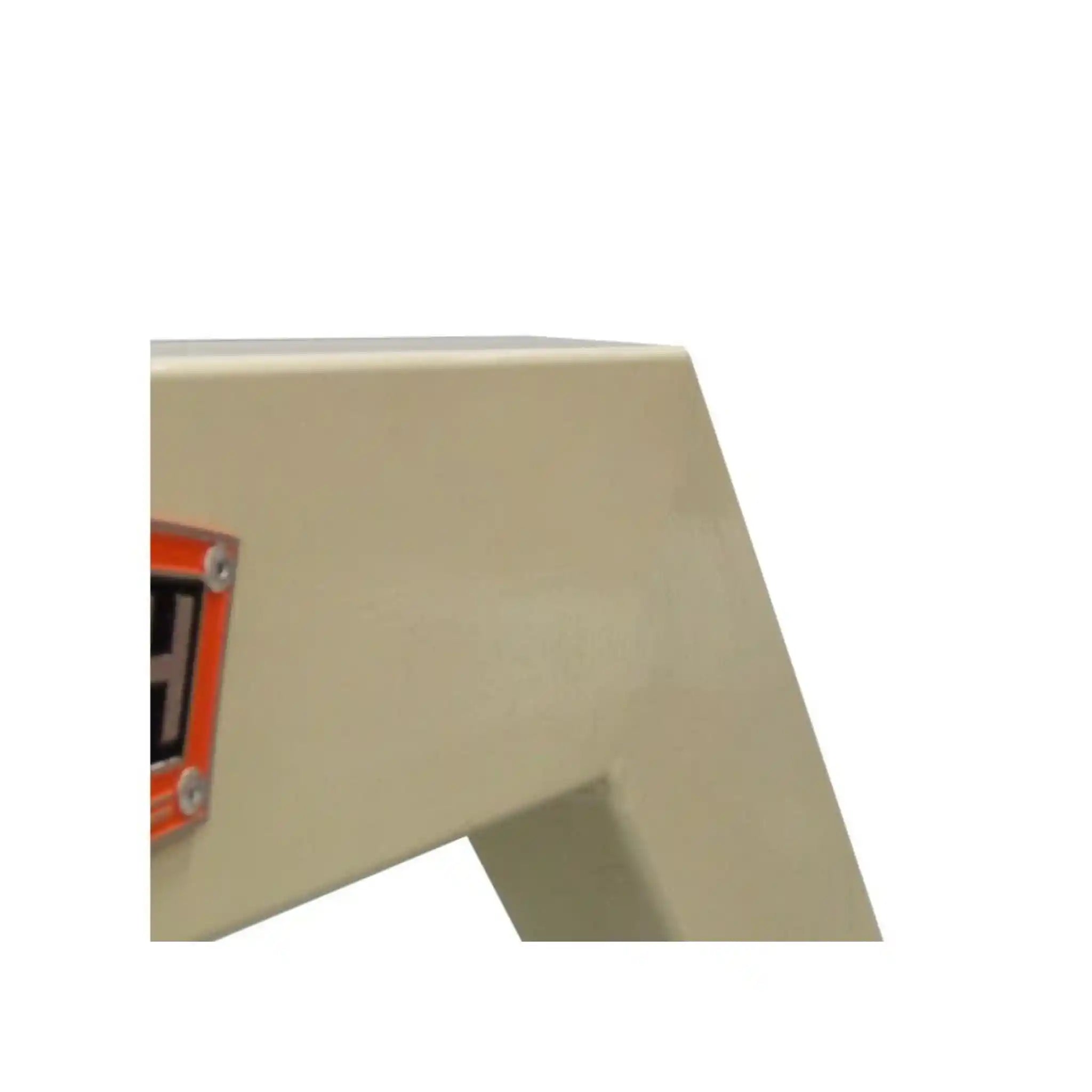 A close up image of the frame of the Baileigh EW-28 english wheel