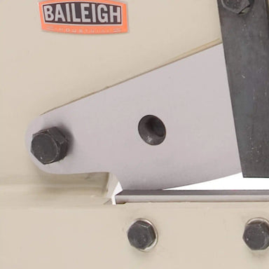 A image of the Baileigh MPS-8G shear blade taken up close