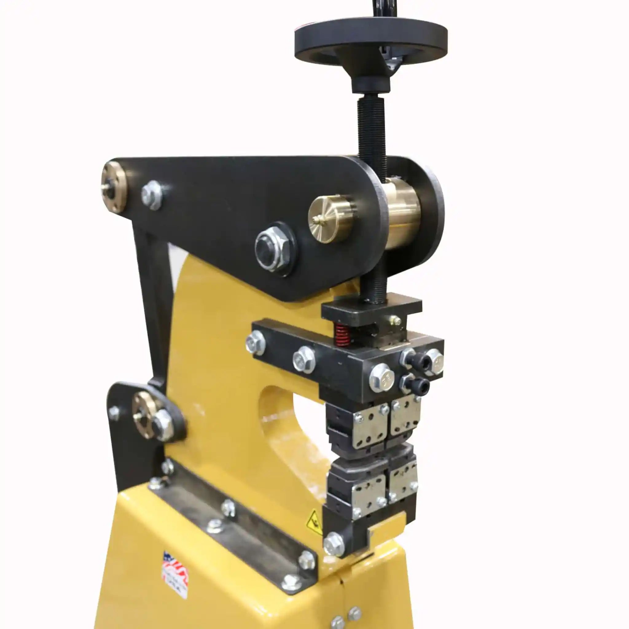 A close up image of the head on the Baileigh MSS-14F shrinker stretcher 