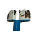 A image of the dual disc sander assembly on the Baileigh MSS-18 shrinker stretcher 