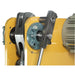 A up close image of the linkage on the Baileigh PH-19 power hammer