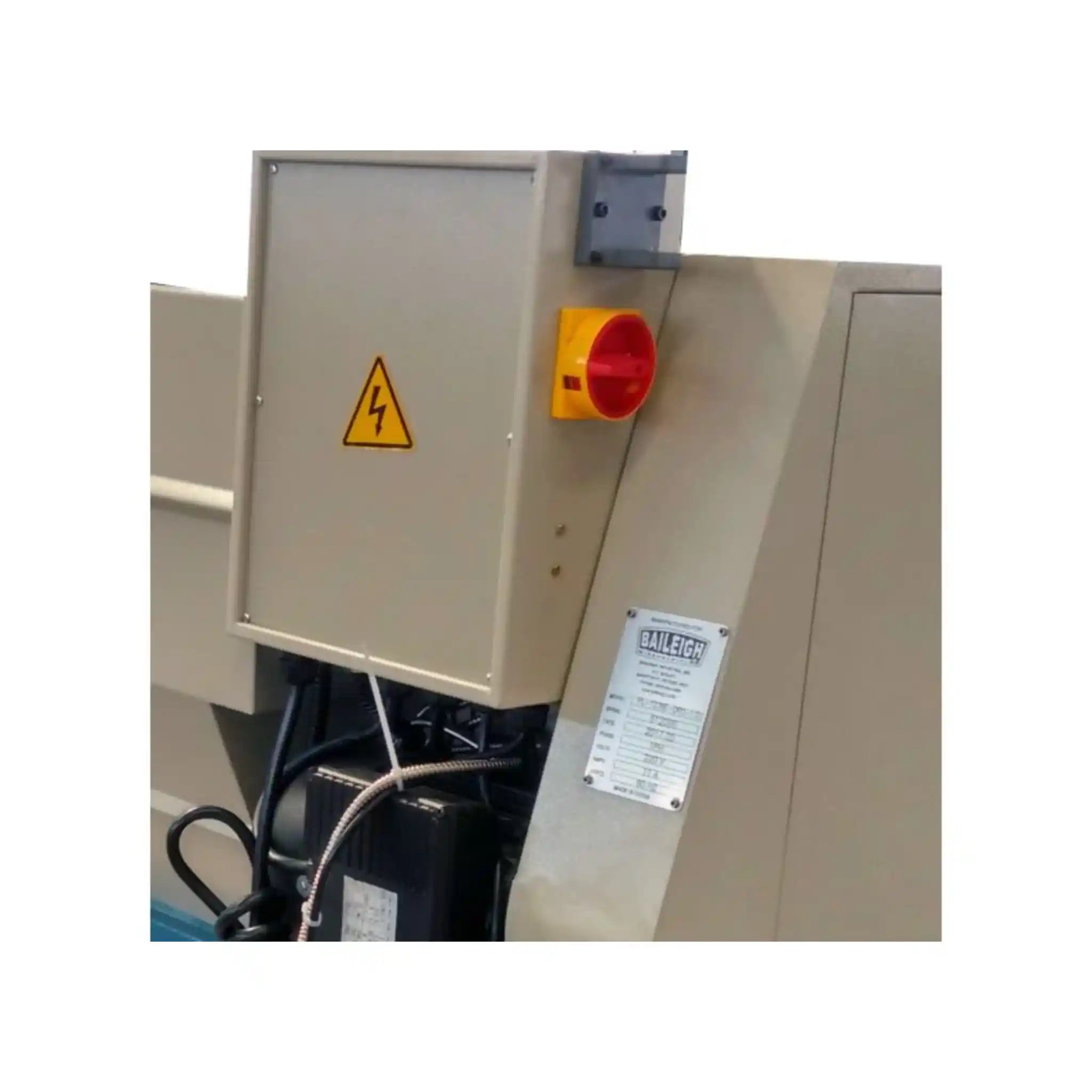 A image of the main electrical disconnect unit for the PL-1236E-DRO by Baileigh
