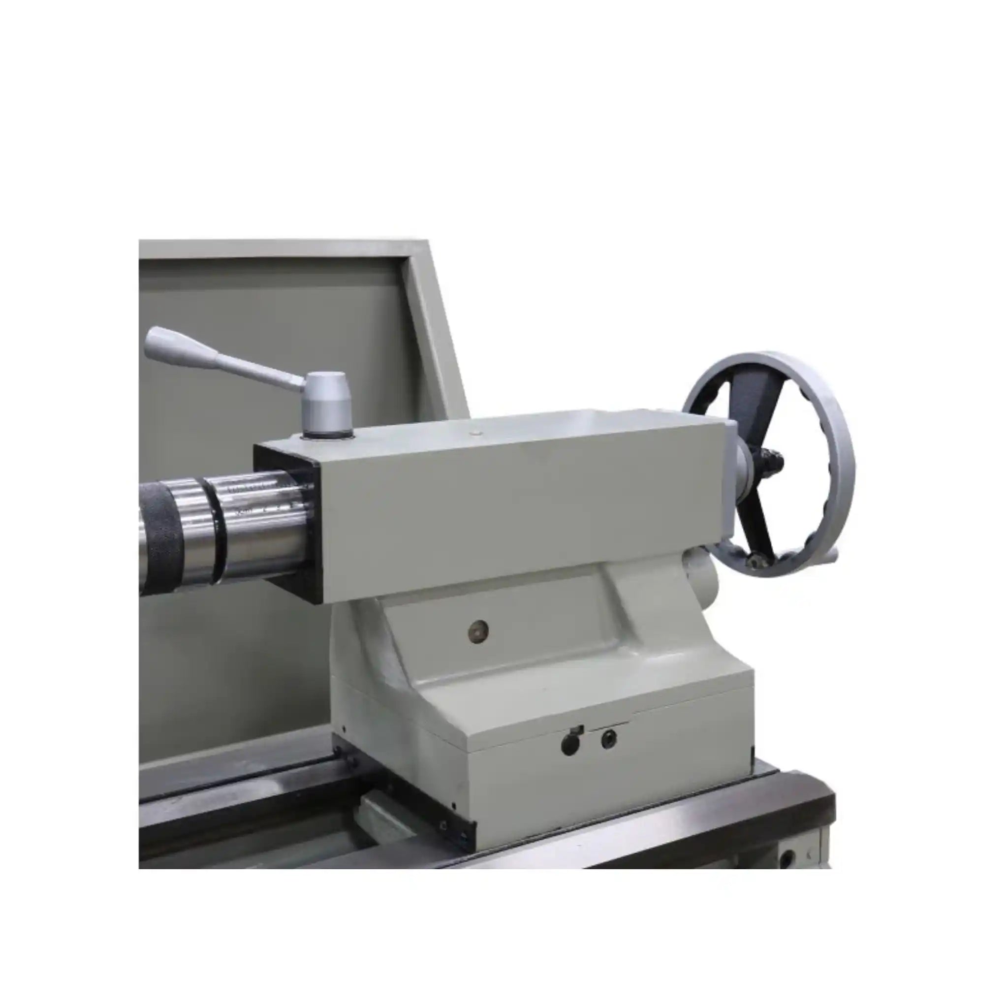 A image of the tailstock and wheel on the PL-1860E lathe