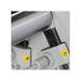 A close up of the roller adjustment mechanism installed on the PR-413 plate roller, manufactured by Baileigh