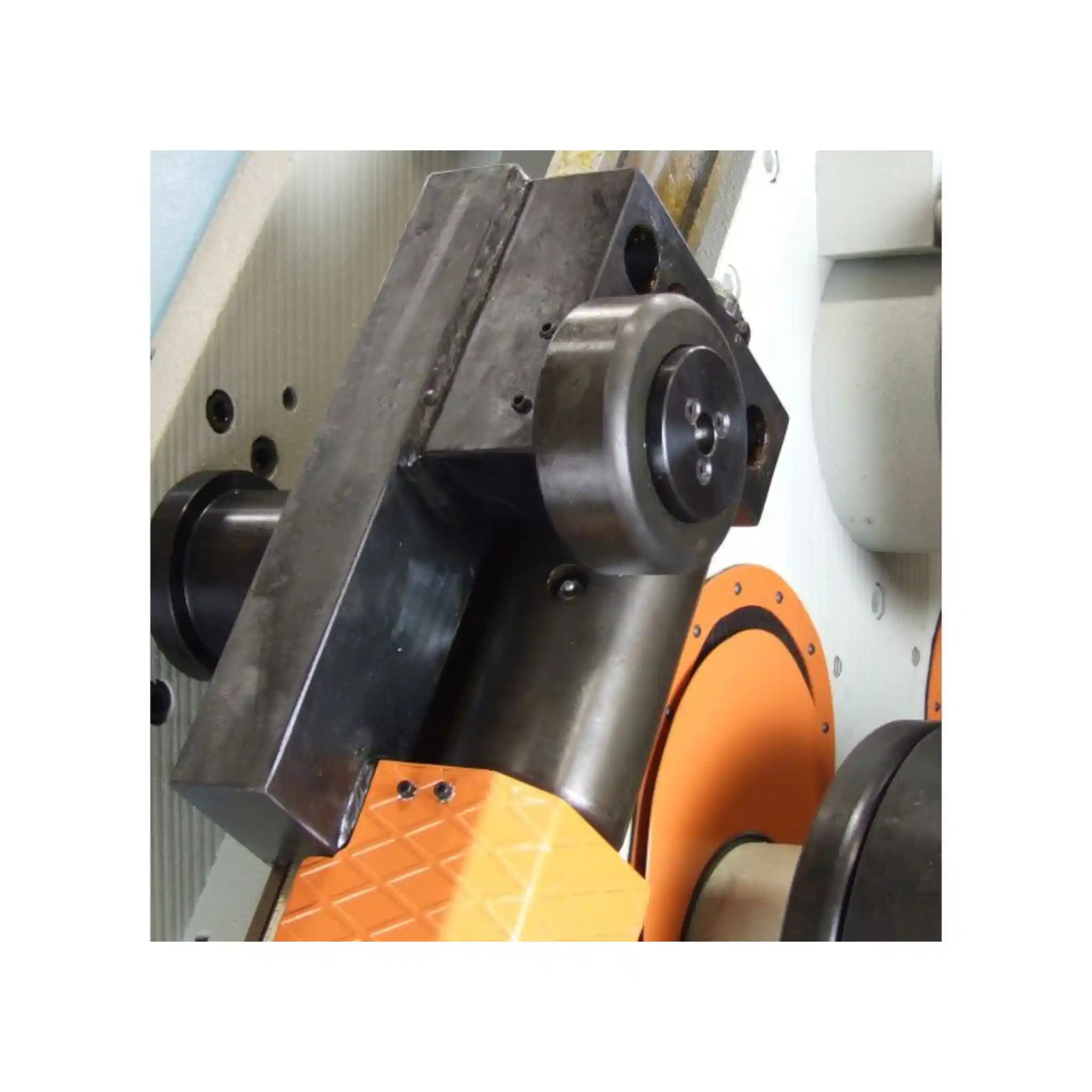 A close up image of the guild on the Baileigh R-H150