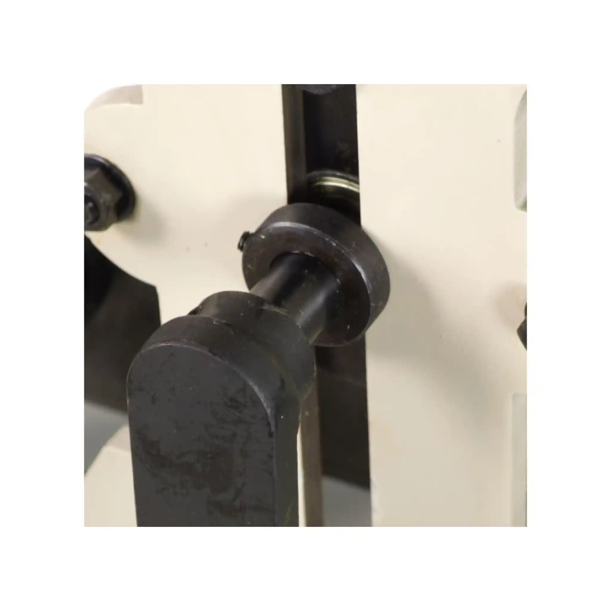 A close up image taken of the front slot on the Baileigh R-M7 roll bender