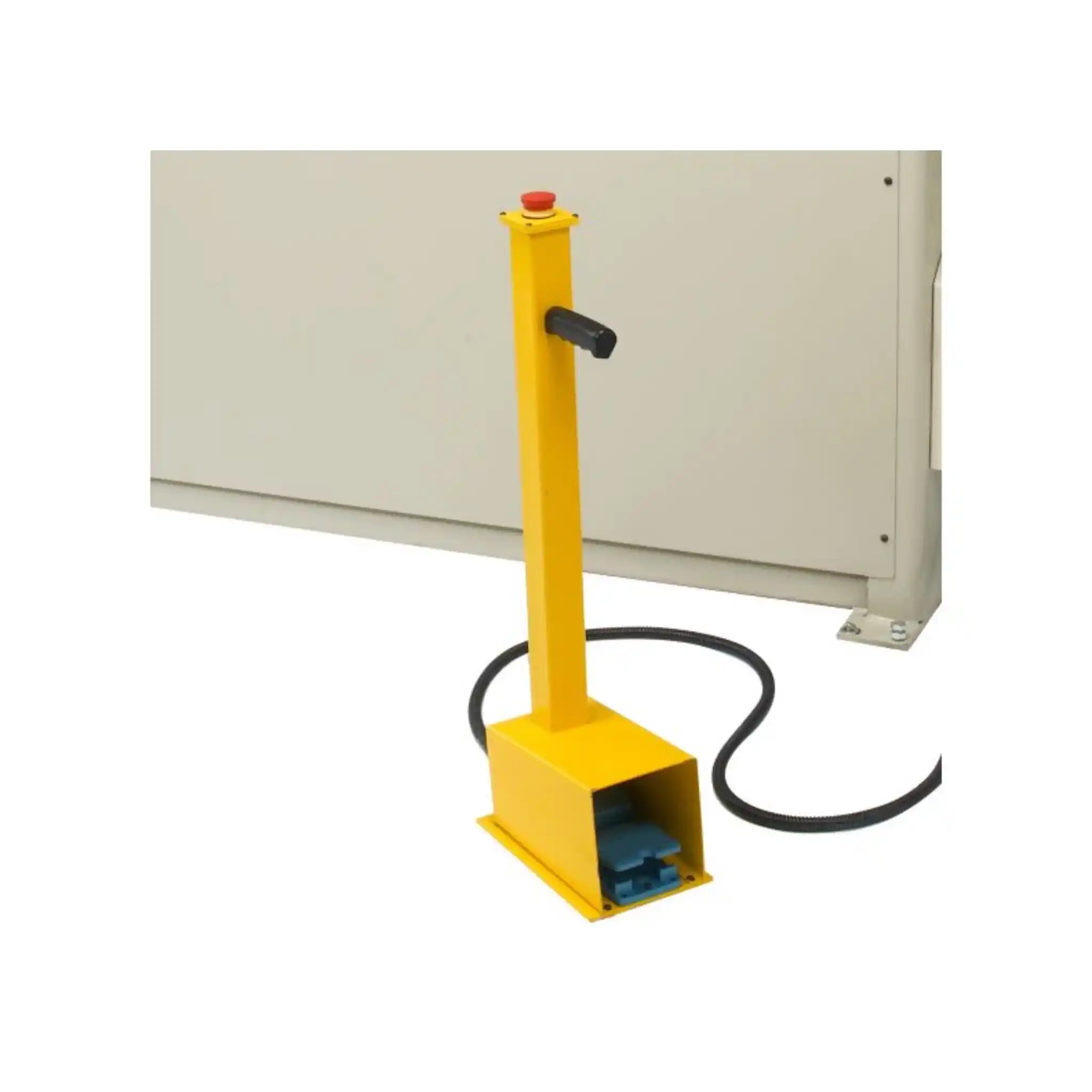 A image taken up close of the foot pedal used to operate the SH-6010 shear, manufactured by Baileigh