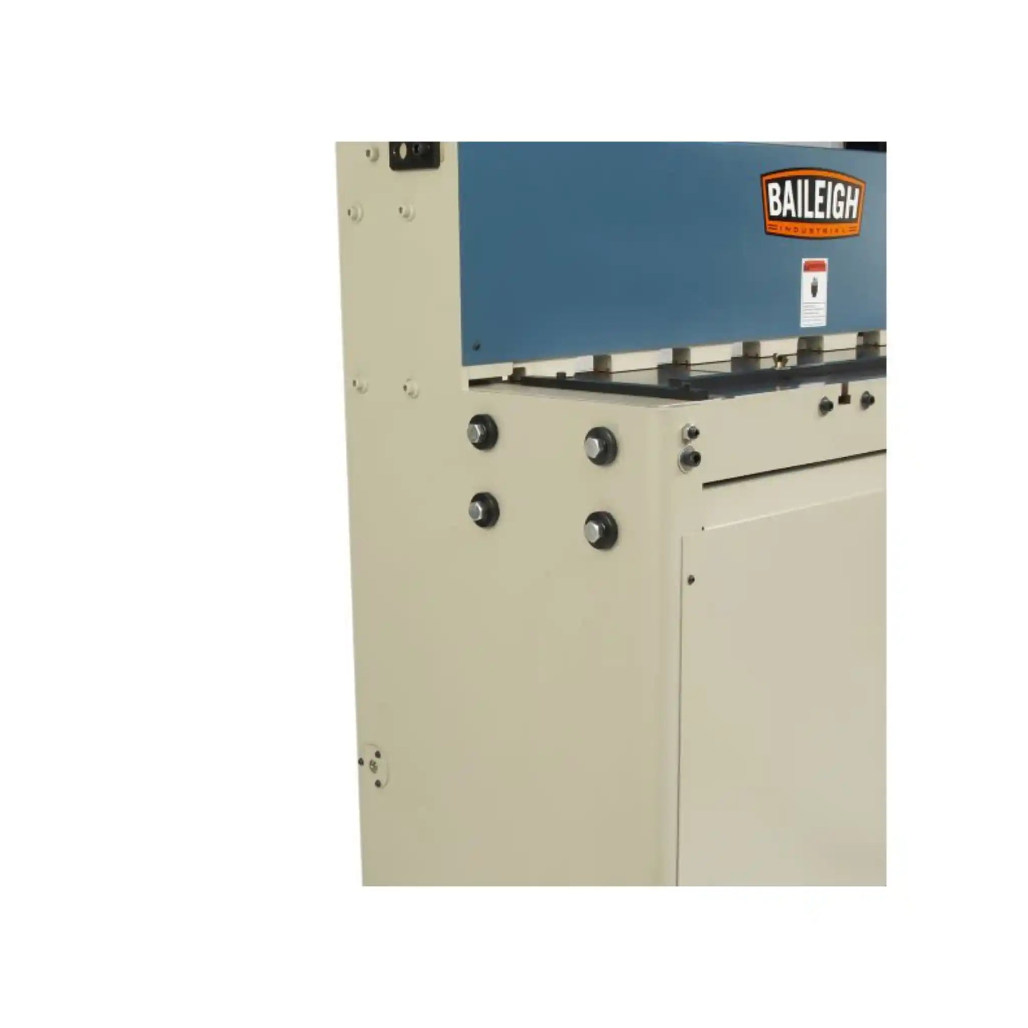 A image showing the left hand side of the main frame of the Baileigh SH-8010