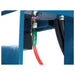 A image showing the on off ball valve on the lower end of the machine. The machine is the Baileigh HSP-100A press