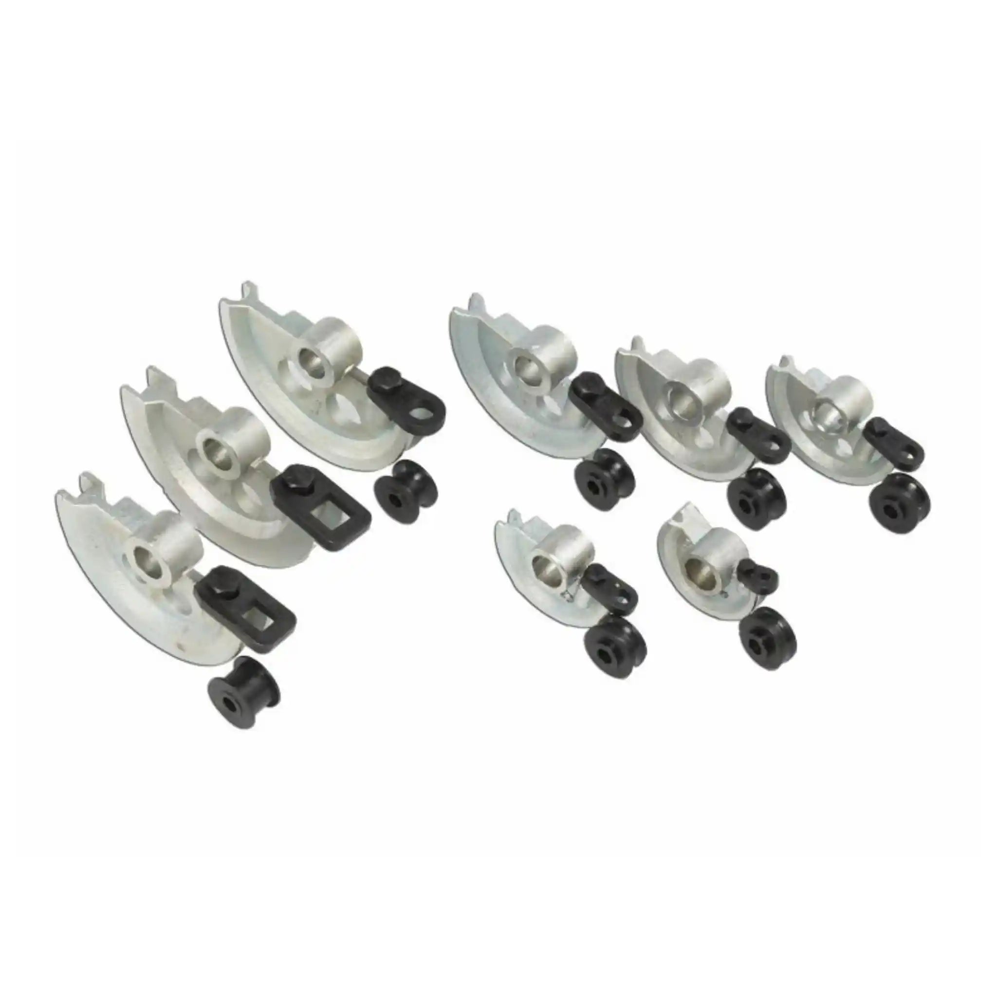 A image showing some additional bender dies that come with the RDB-25 tube bender, manufactured by Baileigh