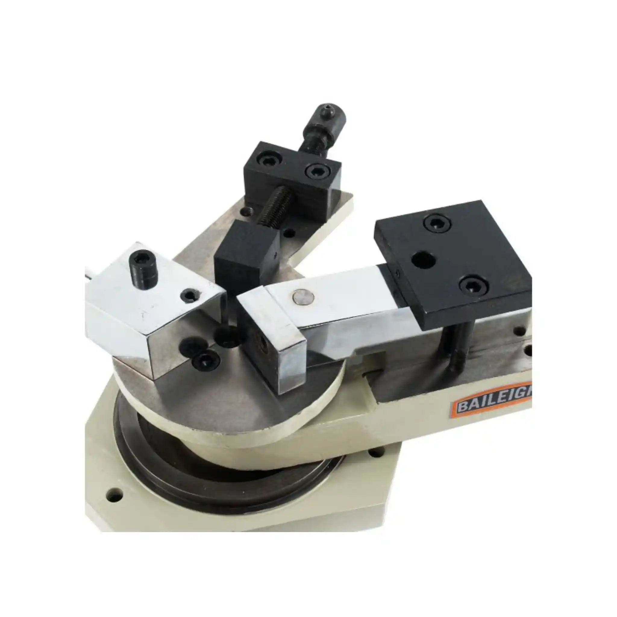 A top down image of the head installed on the Baileigh MPB-15 ornamental metal bender