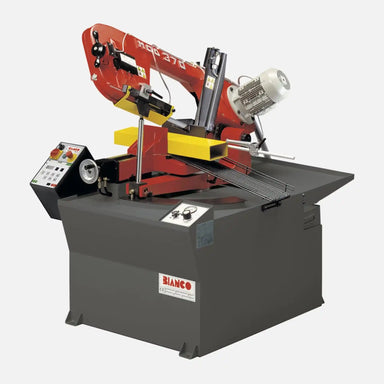 A  image of the Bianco 370 SA, showing the full semi automatic bandsaw