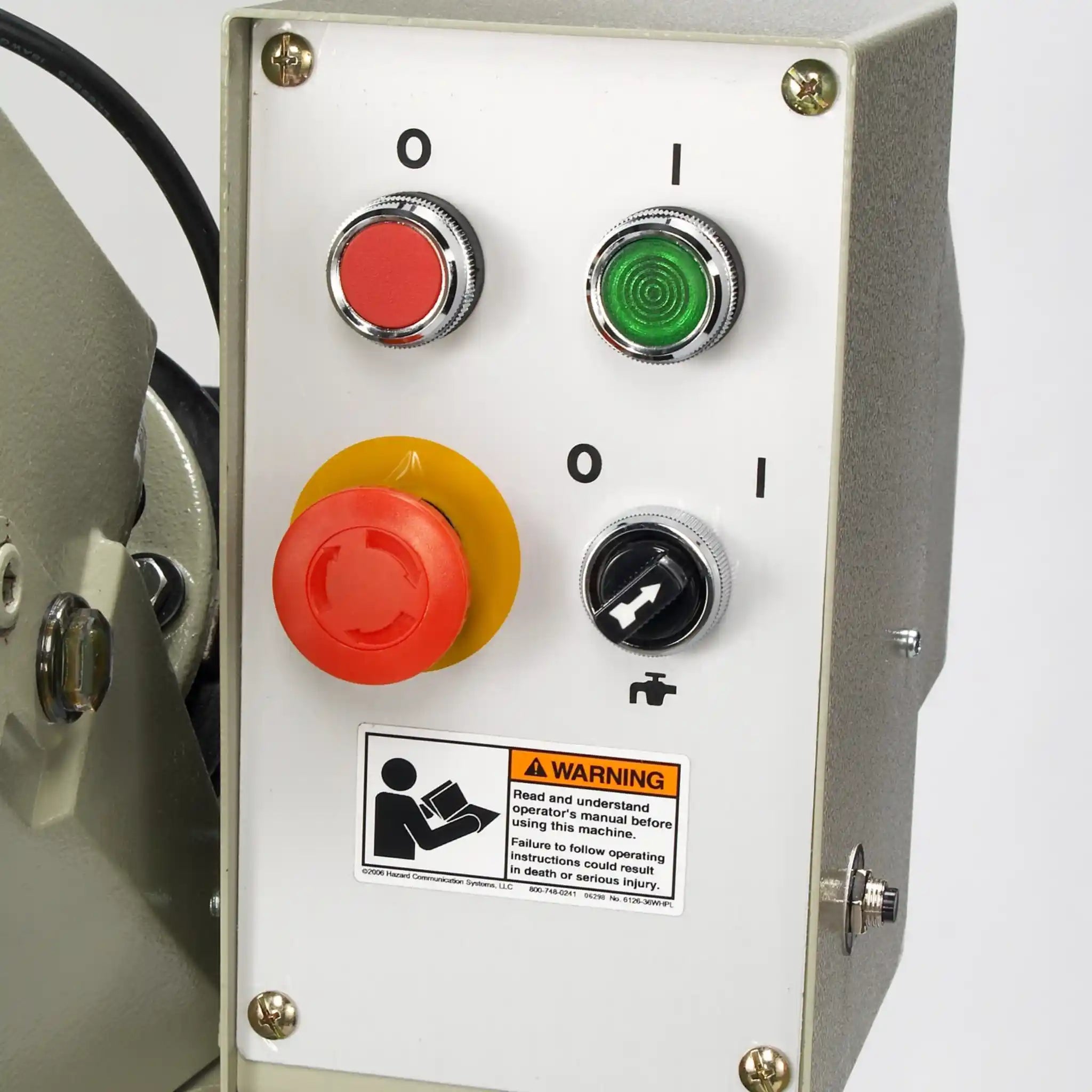 A image of the control box used to control the CS-315EU cold saw, manufactured by Baileigh