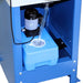 A image taken of the coolant pump and tank installed on the base of the Baileigh CS-275EU cold saw