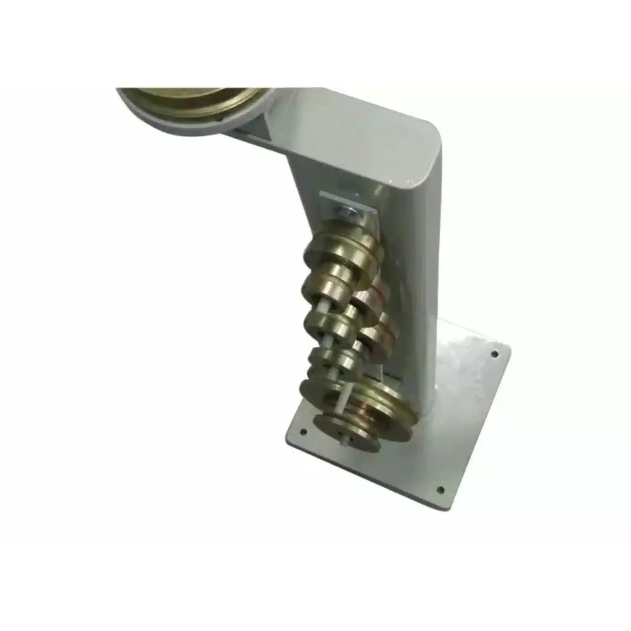 A top down image of the die storage and stand for the Baileigh RDB-10