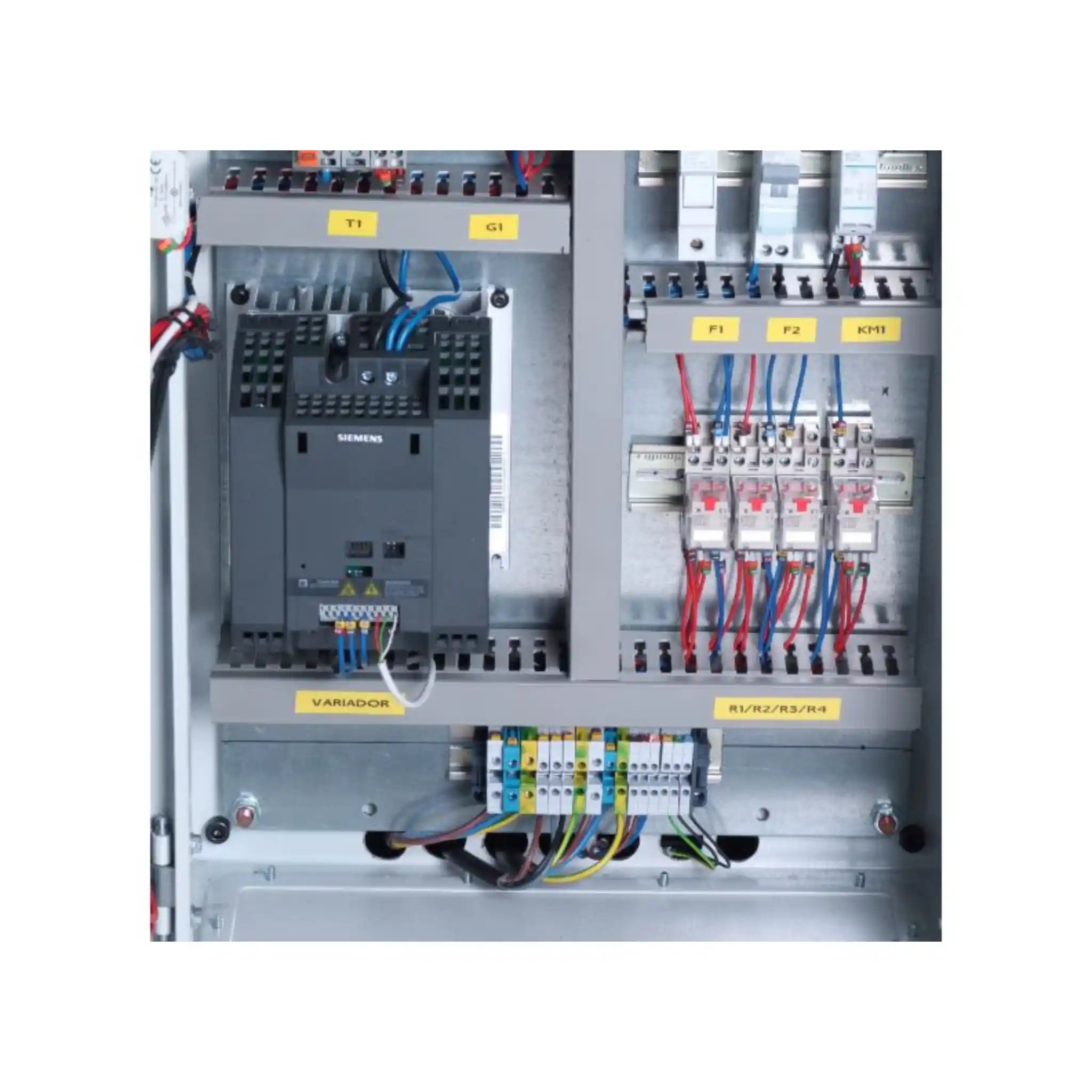 A image taken of the electrical compartment of the Baileigh R-M55H roll bender