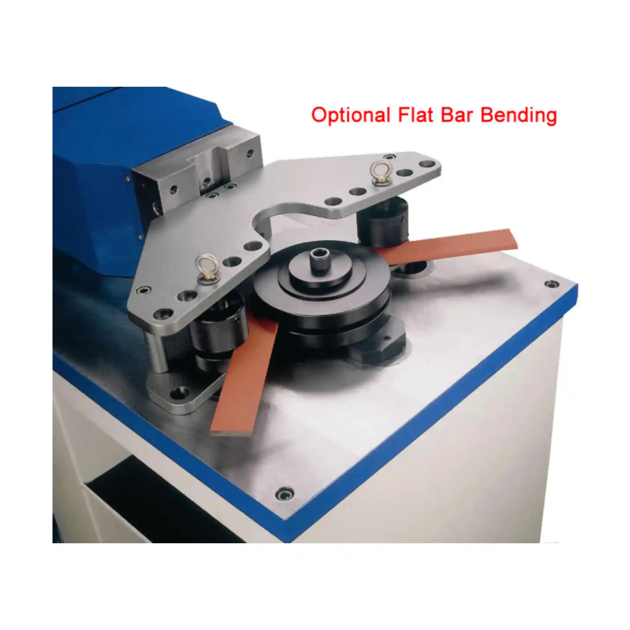 A image showing the optional flat bar bending attachment for the Baileigh HPB-78-NC