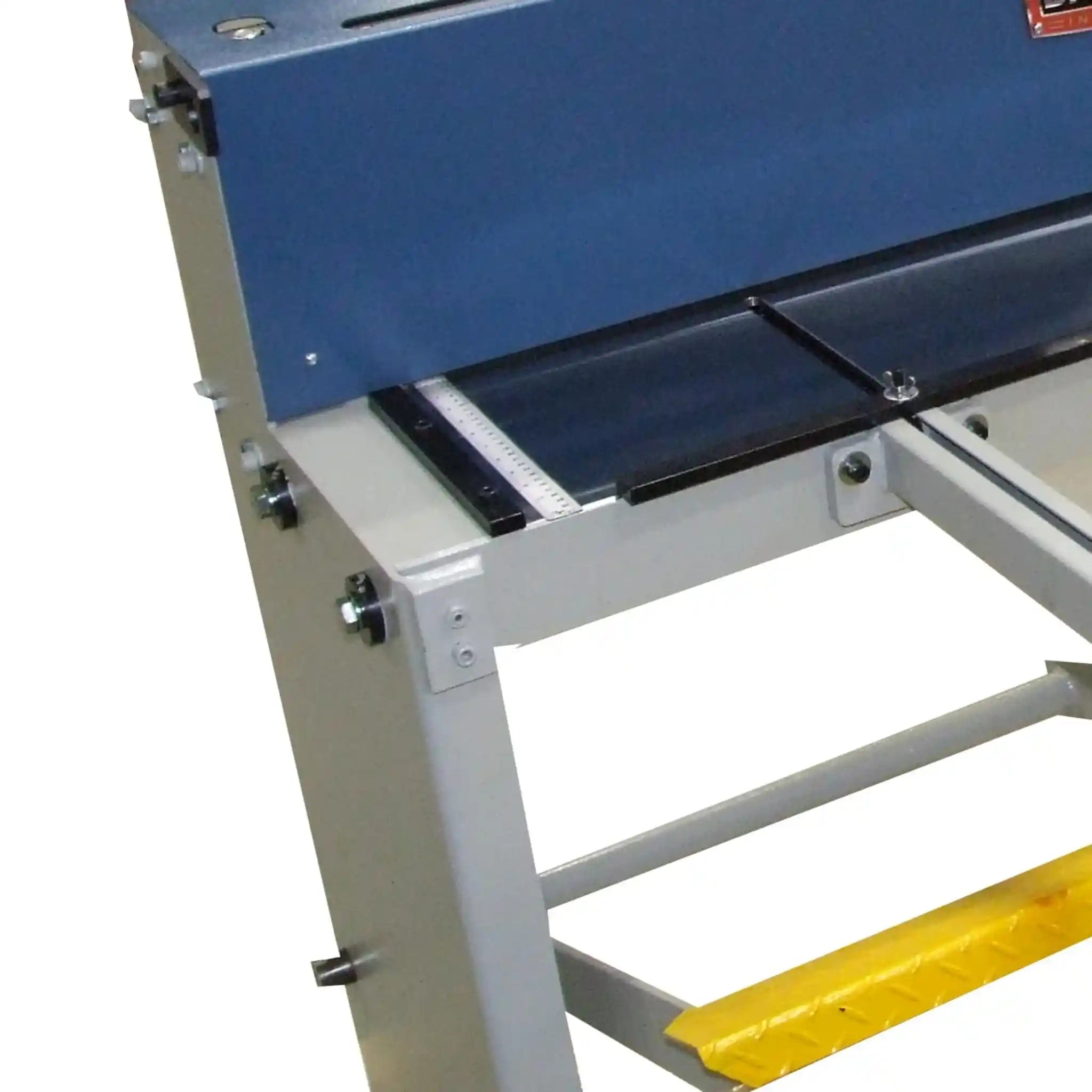 A image taken of the heavy duty frame of the Baileigh SF-5216 shear