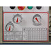 A close up image of the gearbox chart installed on the Baileigh PL-1440E lathe