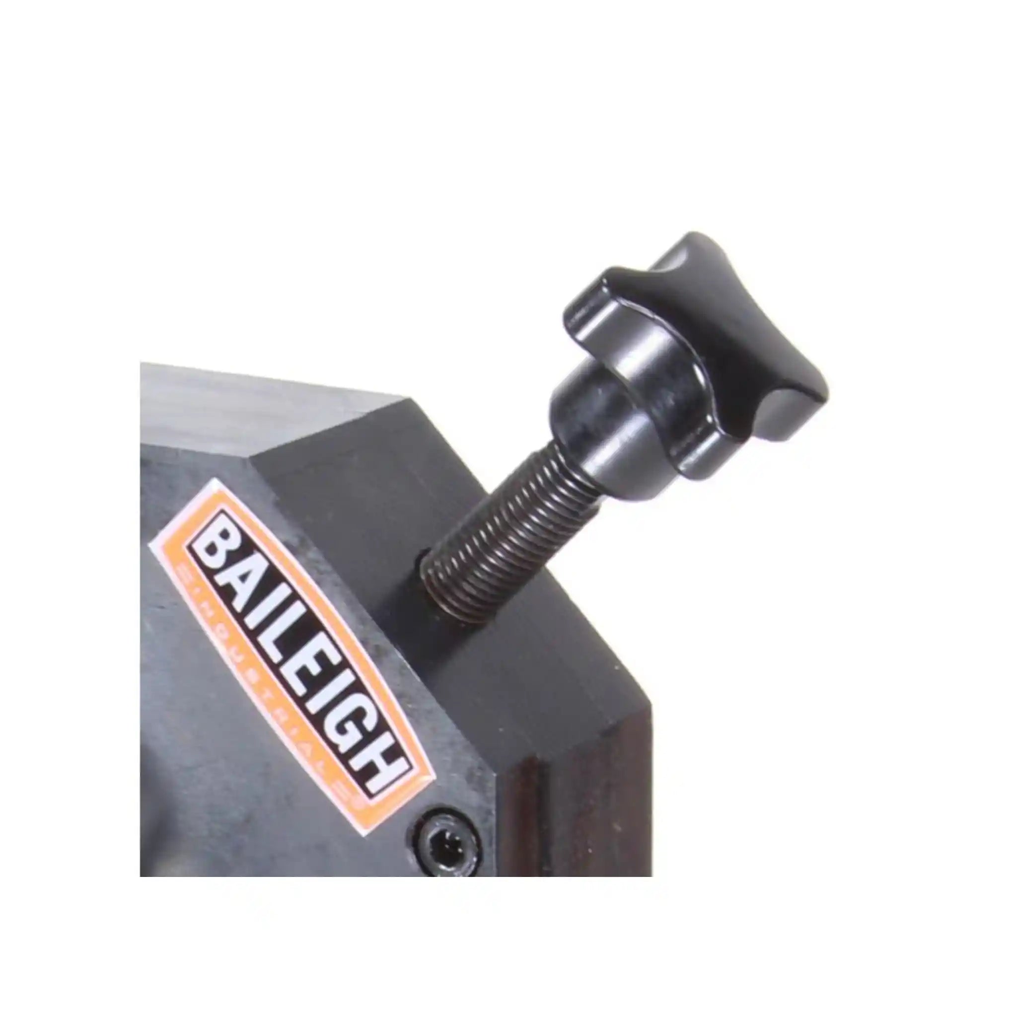 A image of the top right handle installed on the Baileigh R-M5