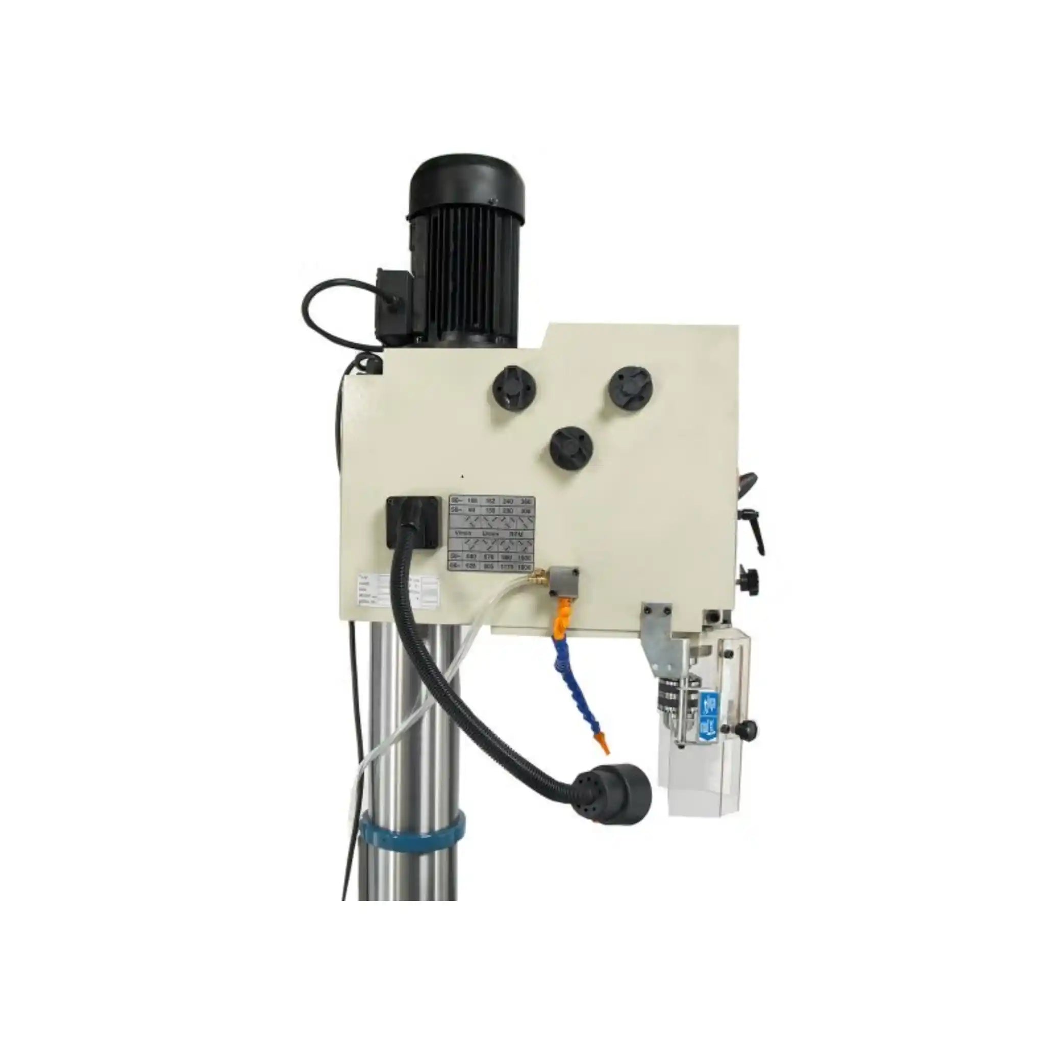 A image of the head components on the Baileigh DP-1500G