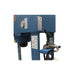 A image taken showing the side of the machine, including hydraulic controls, head, hydraulic press. The machine is the Baileigh HSP-176M press