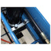 A up close image of the hydraulic jack and return springs on the HSP-30A press by Baileigh