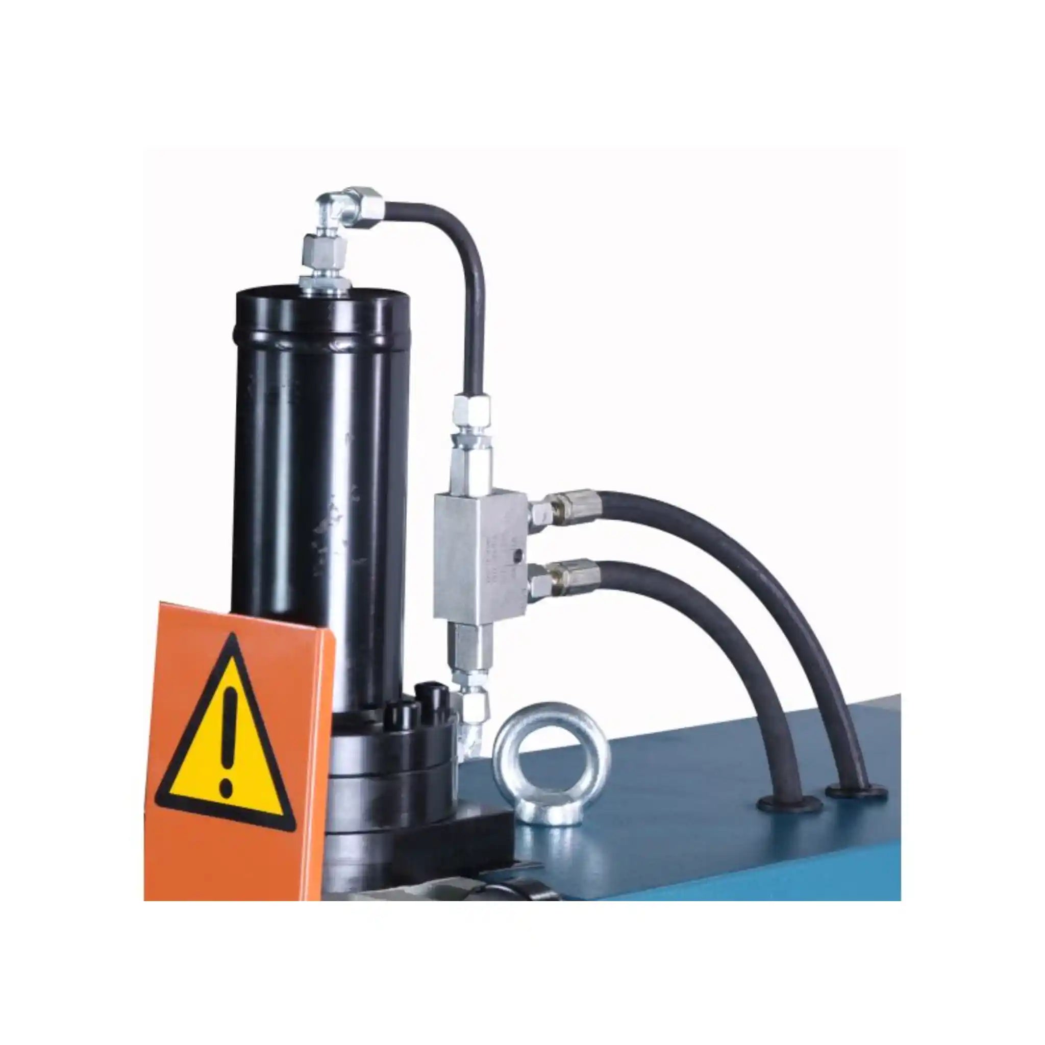 A image  taken of the hydraulic system installed on the Baileigh R-M55H