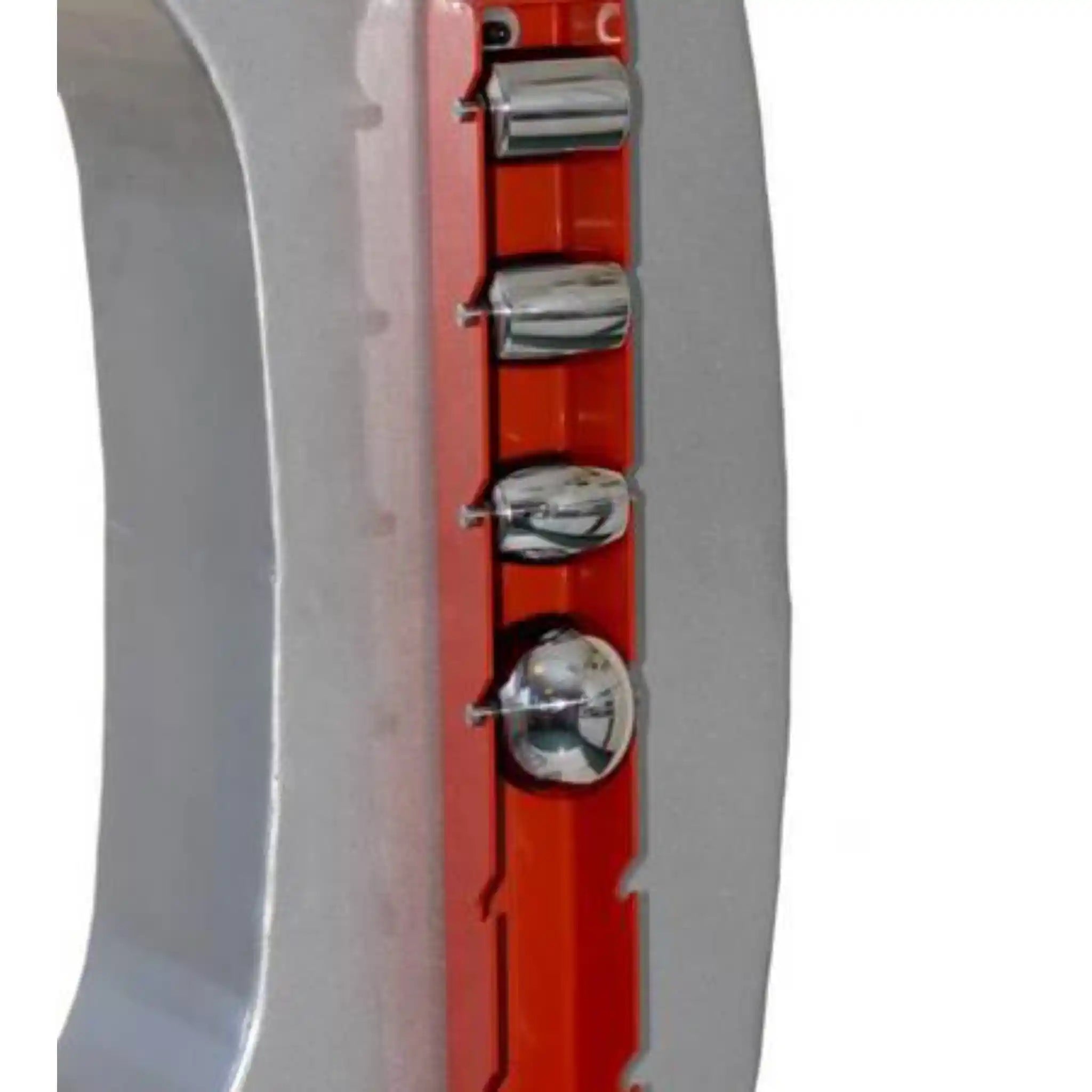 A image showing the JS Tools English wheel roller storage feature