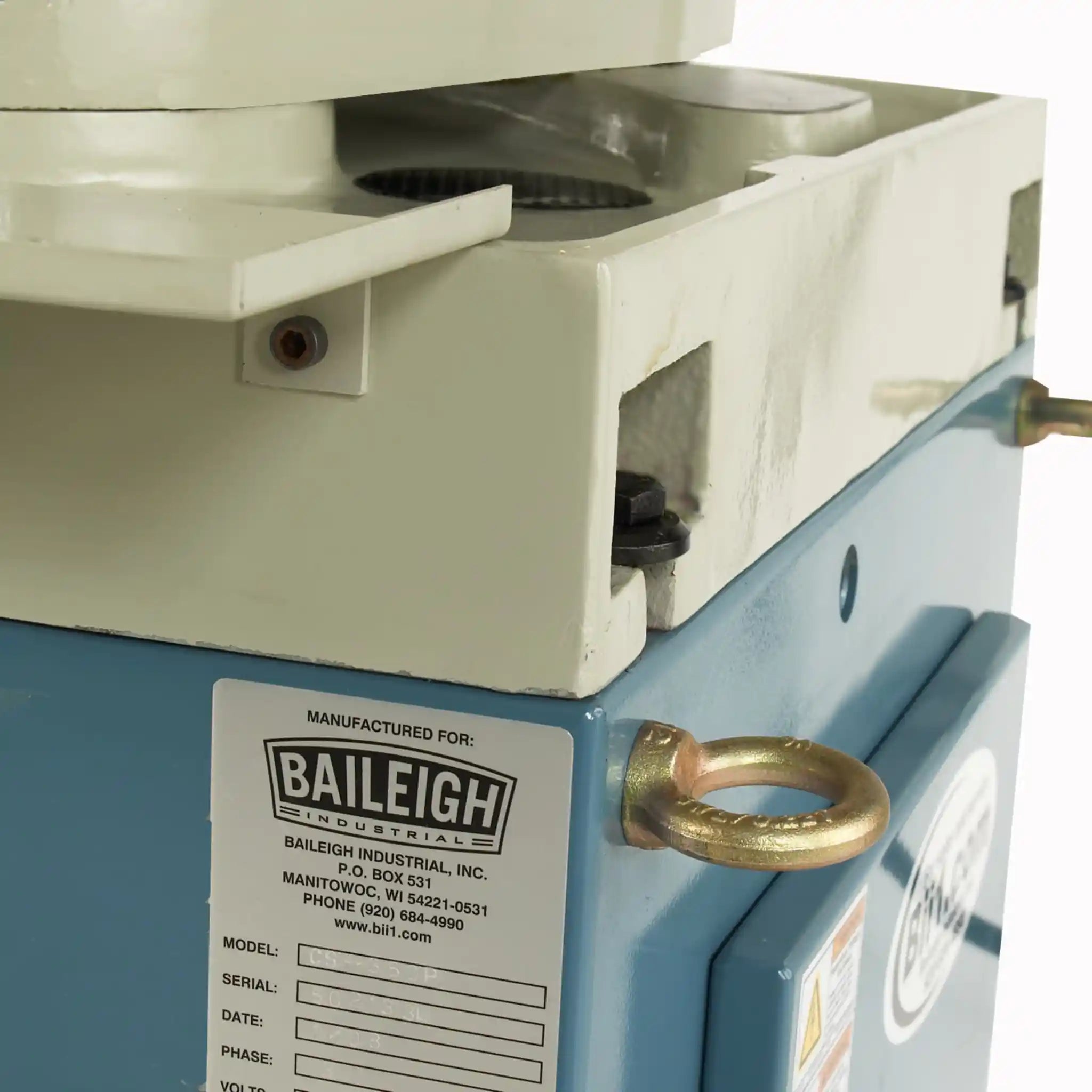 A image of the machine base on the Baileigh CS-350M cold saw