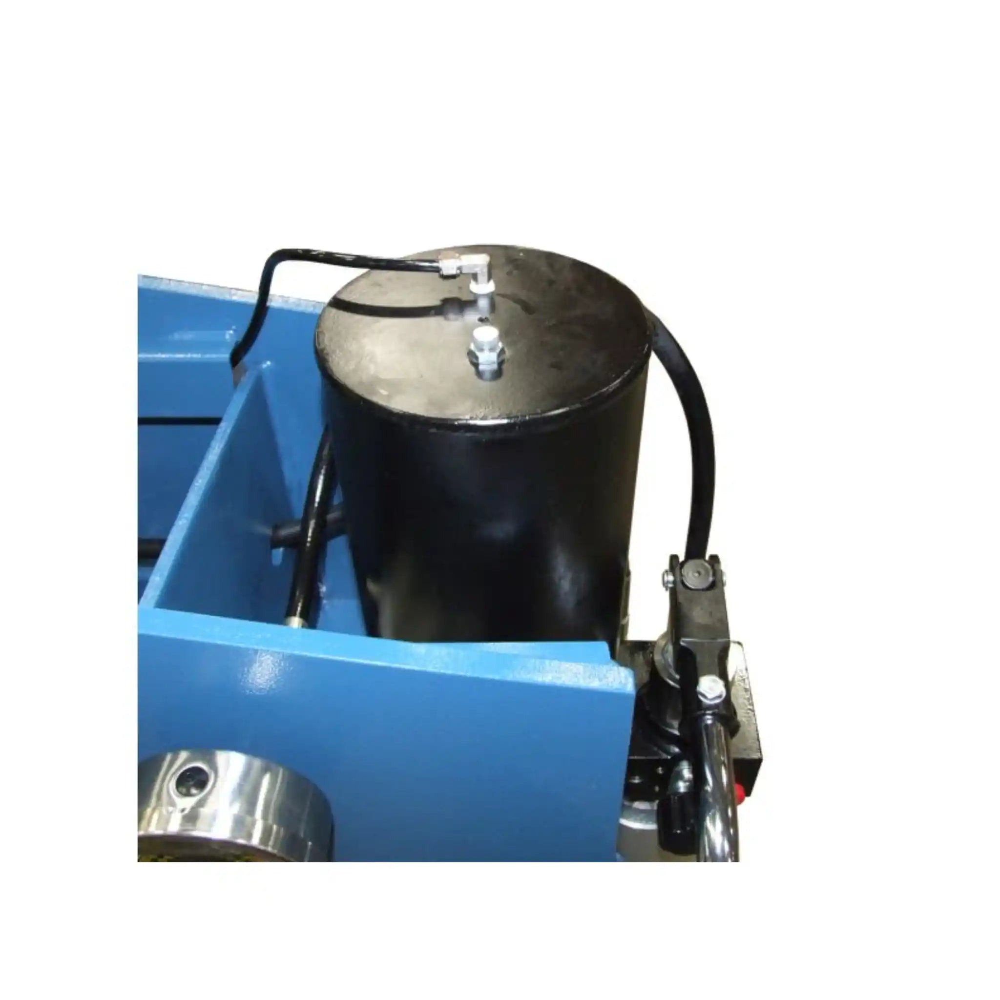 A top down image of the Baileigh HSP-75A press, showing the oil tank