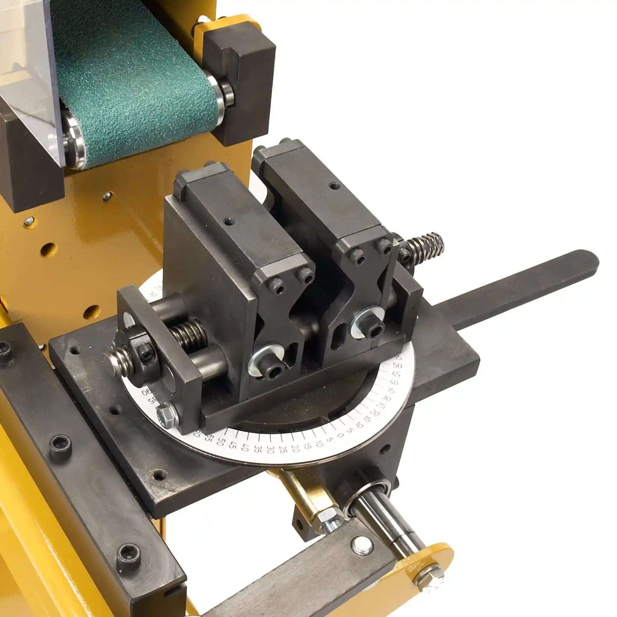 A image taken of a pipe notcher vise, the machine is the TN-400, manufactured by Baileigh