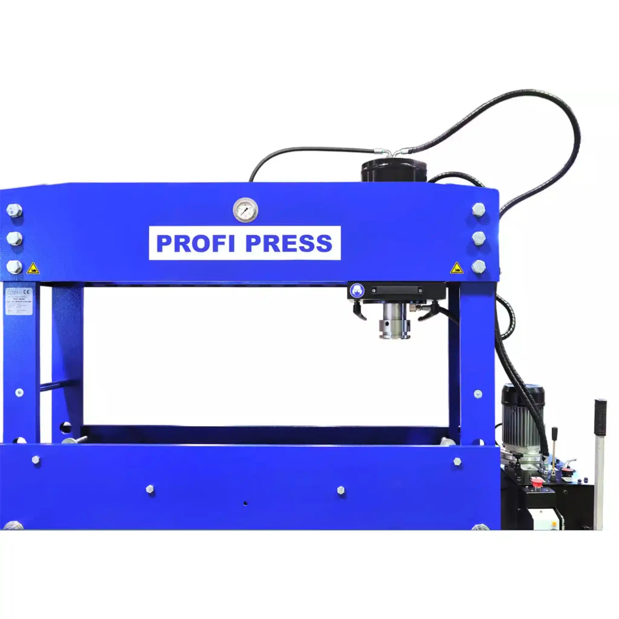 A image showing that the piston can be moved on the Profi Press 100 Ton M/H-M/C-2 With 1500mm Working Width