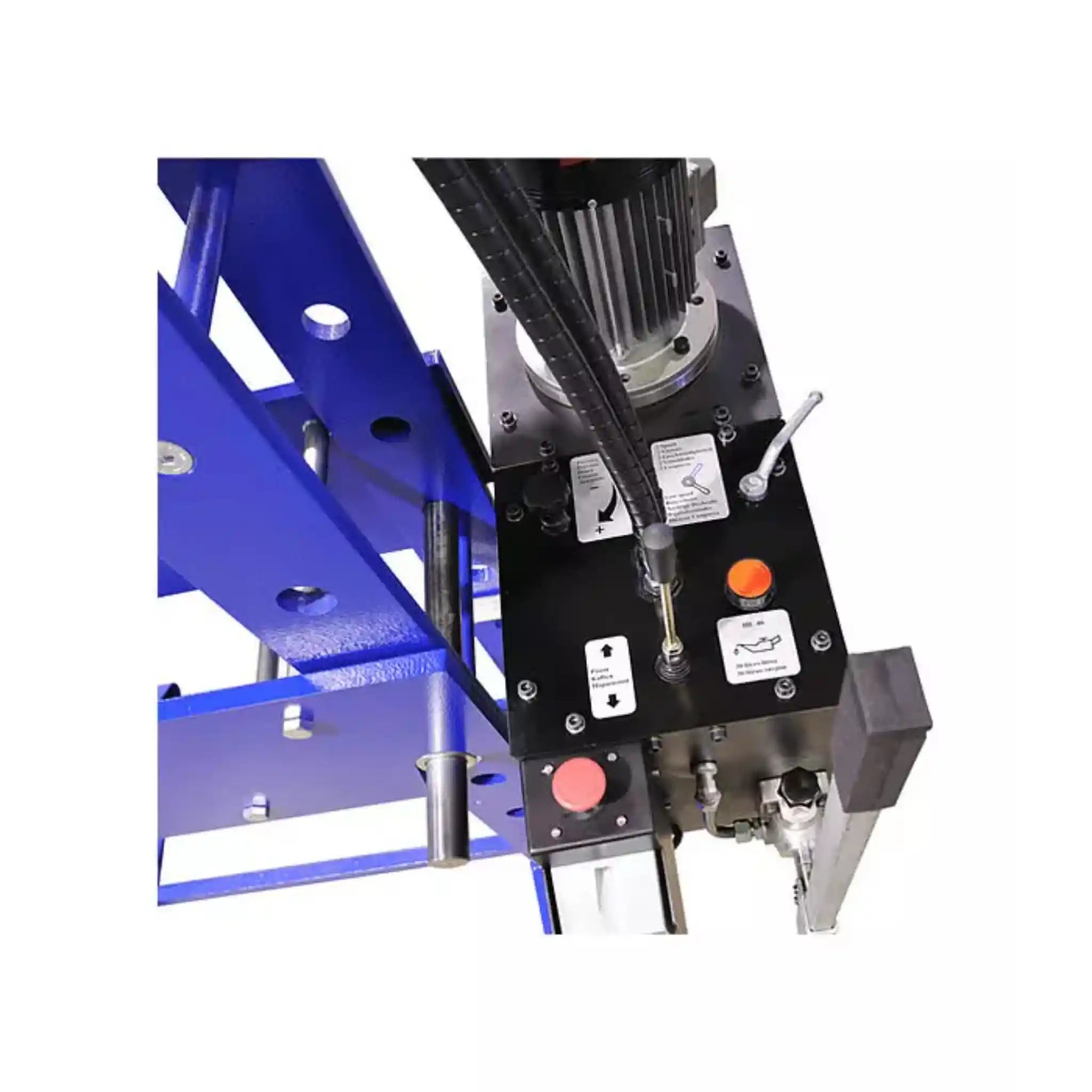 A top down image of the profi press control panel, used to operate the 160 Ton M/H-M/C-2 1500mm hydraulic press