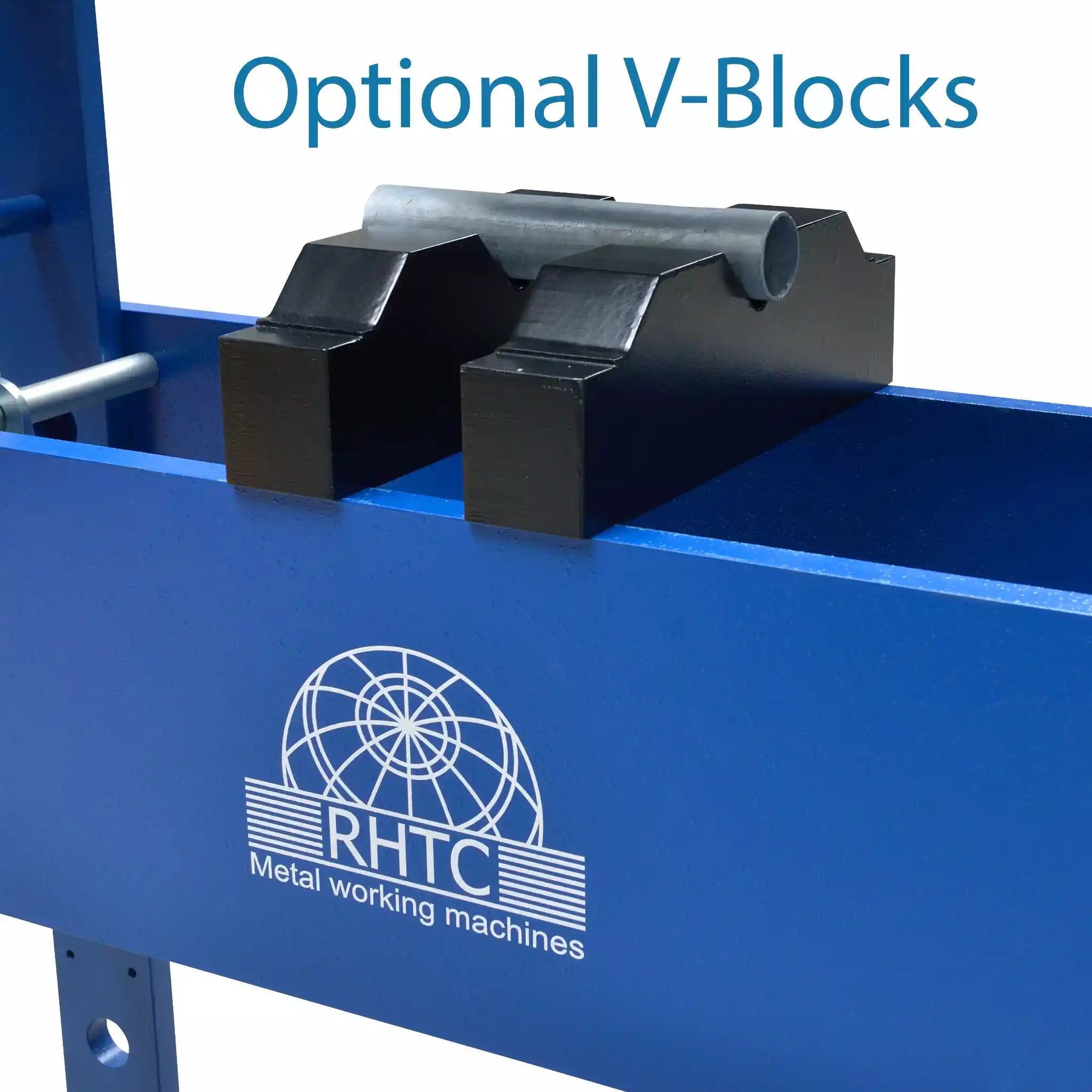 A image showing the optional V blocks that can come additionally with the Profi Press 160 Ton M/H-M/C-2