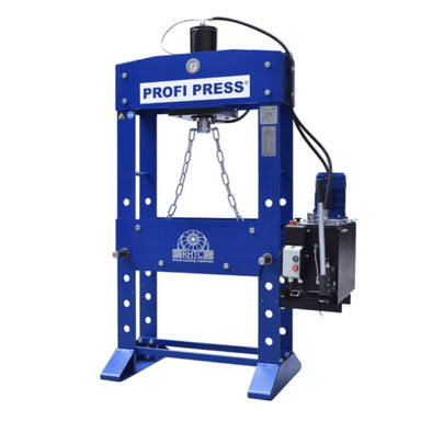 A image showing the full Profi Press 30 Ton Hydraulic Press, this press is motorized
