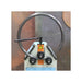 A image taken of the R-M55 roll bender manufactured by Baileigh in action, bending a tube
