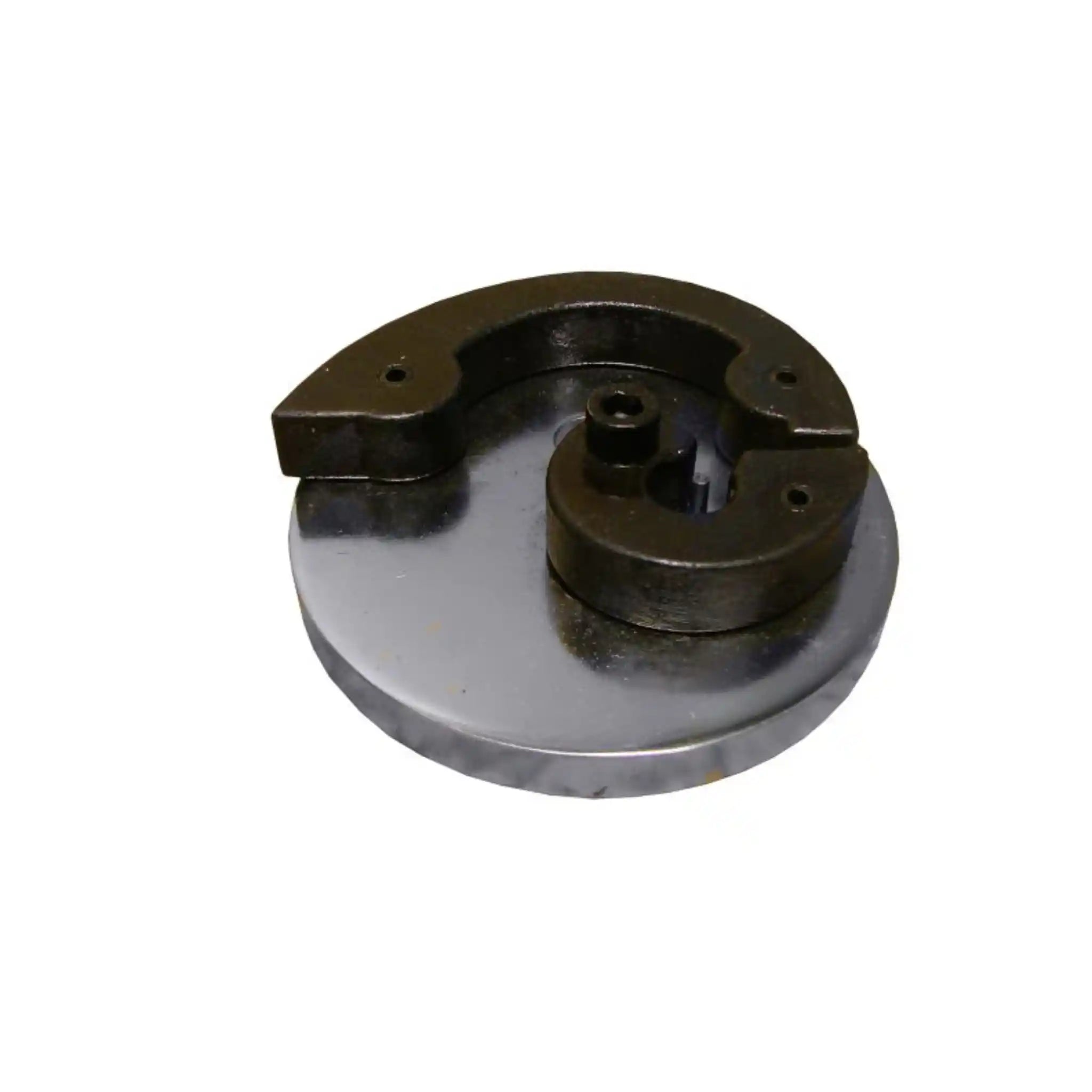 A close up image of the scroll forming die on its own, this is manufactured to be installed on the Baileigh MPB-15 ornamental bender