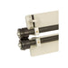 A close up image of the Baileigh BR-18M-18 end with rollers installed