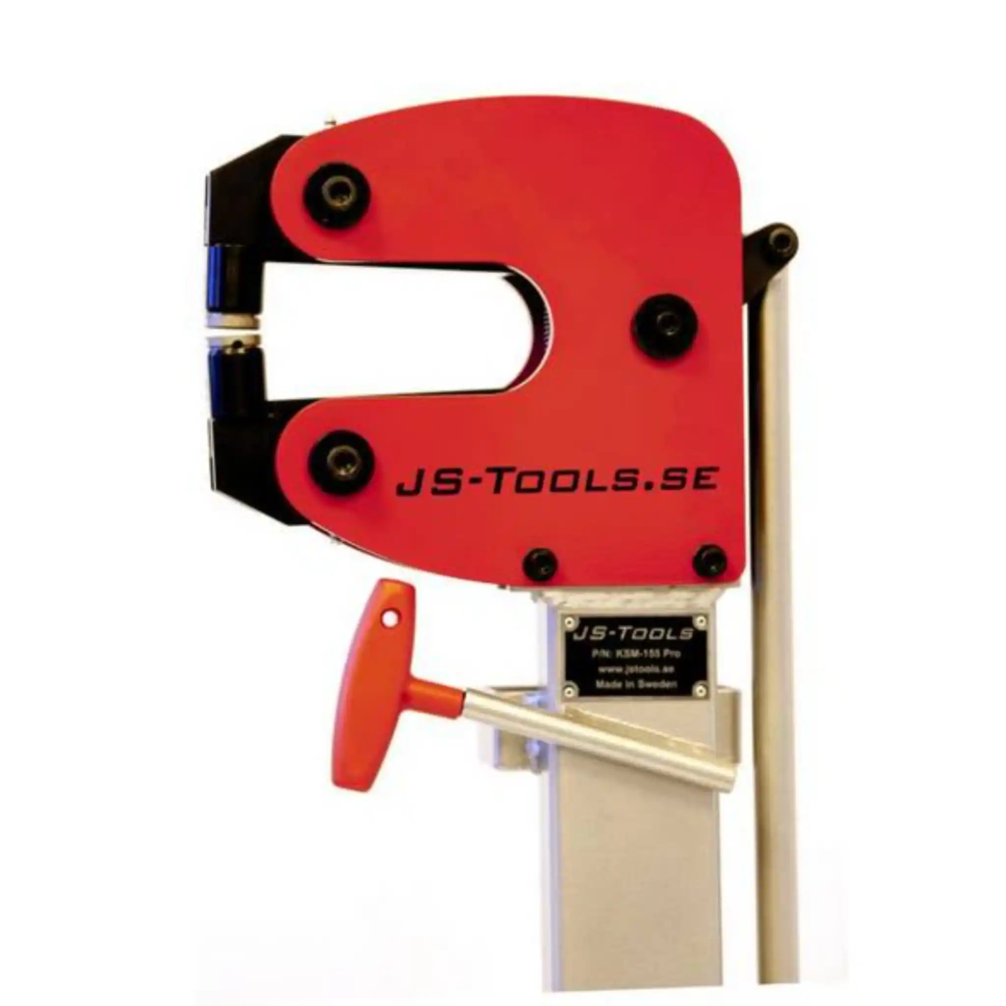 A side view image of the head, showing the jaws, adjustment handle onboard the JS Tools Shrinker Stretcher Pro