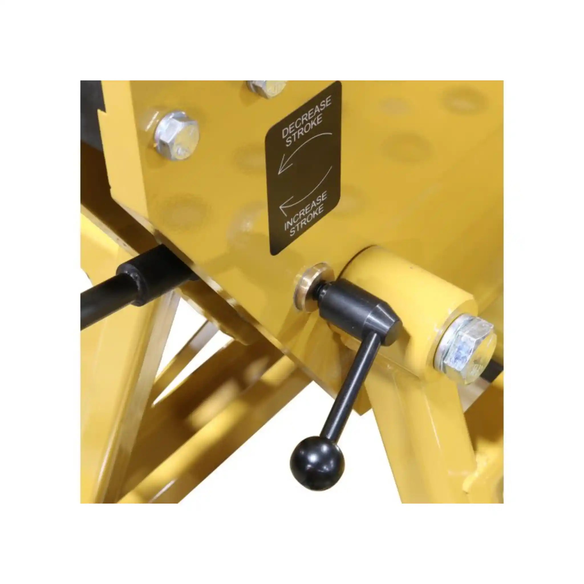 A image of the stroke lever on the MH-19 power hammer manufactured by Baileigh