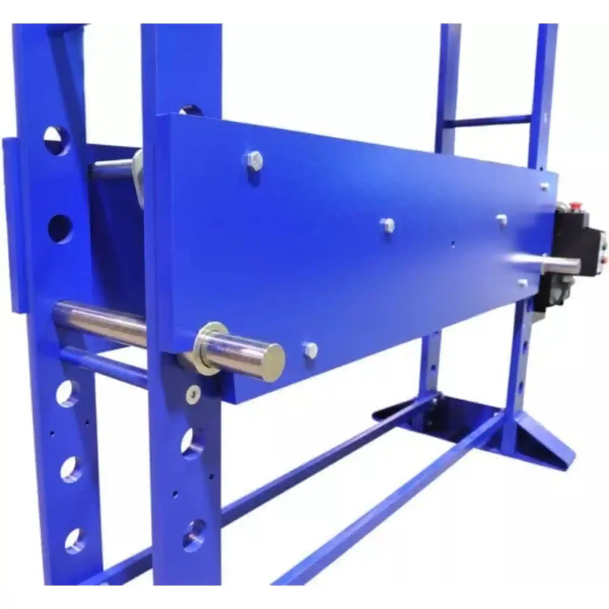 A image taken of the table adjustment options on the Profi Press 30 Ton Hydraulic Press