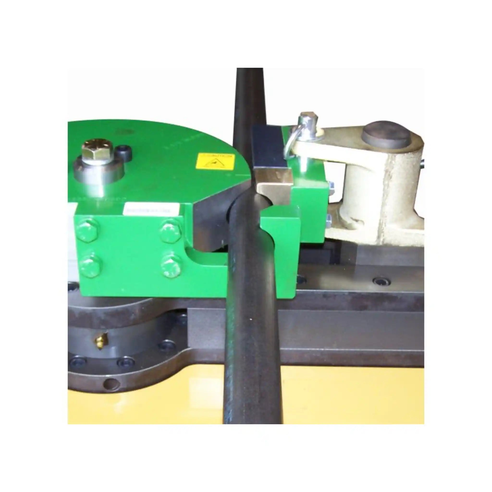 A image showing the tube clamp on the RDB-250 tube bender, manufactured by Baileigh